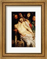 Framed Triptych of Christ on the Straw
