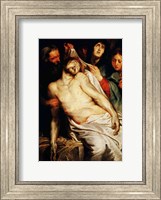 Framed Triptych of Christ on the Straw