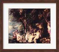 Framed Nymphs and Satyrs