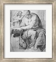 Framed Cumaean Sibyl, after Michangelo Buonarroti