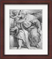 Framed Prophet Ezekiel, after Michangelo Buonarroti