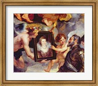 Framed Medici Cycle: Henri IV  Receiving the Portrait of Marie de Medici