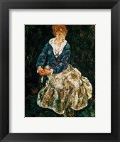 Framed Artist's wife seated