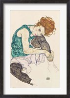 Framed Seated Woman with Bent Knee, 1917