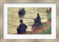 Framed Anglers, Study for 'La Grande Jatte', 1883