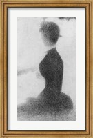 Framed Study for Sunday Afternoon on the Island of La Grande Jatte (seated woman detail)