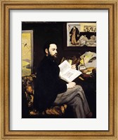 Framed Portrait of Emile Zola