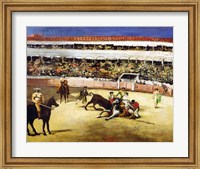 Framed Bull Fight, 1865