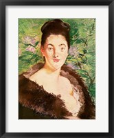 Framed Woman in a fur coat