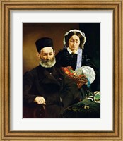 Framed Portrait of Monsieur and Madame Auguste Manet, 1860