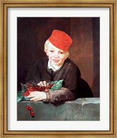 Framed Boy with the Cherries, 1859