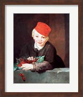 Framed Boy with the Cherries, 1859