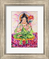 Framed Flower Buddha