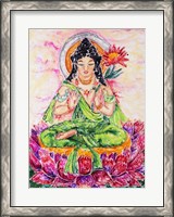 Framed Flower Buddha