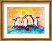 Framed Penguins Under the Sun
