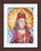 Framed Praying Buddha