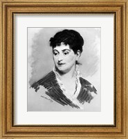 Framed Portrait of Madame Emile Zola, 1874