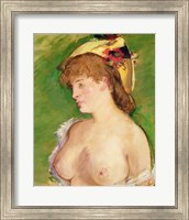 Framed Blonde with Bare Breasts, 1878