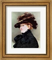 Framed Portrait of Mery Laurent