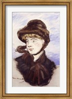 Framed Young Girl in a Brown Hat, 1882