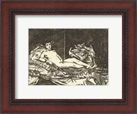Framed Olympia, 1867