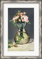 Framed Moss Roses in a Vase, 1882