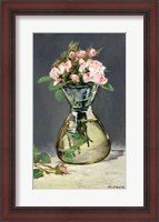 Framed Moss Roses in a Vase, 1882