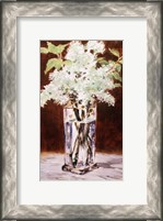 Framed White Lilac in a Crystal Vase, 1882
