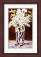 Framed White Lilac in a Crystal Vase, 1882