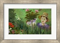 Framed Child in the Flowers