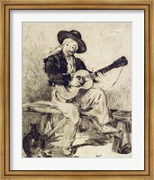 Framed Guitarist