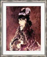 Framed Portrait of Berthe Morisot - side view