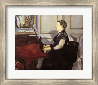 Framed Madame Manet at the Piano, 1868