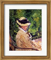 Framed Madame Manet at Bellevue