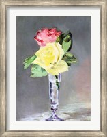 Framed Roses in a Champagne Glass, c.1882