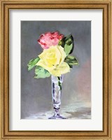 Framed Roses in a Champagne Glass, c.1882