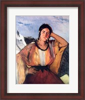 Framed Gypsy with a Cigarette