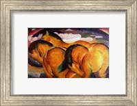Framed Little Yellow Horses, 1912