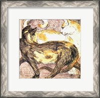 Framed Two Cats - sketch