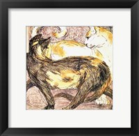 Framed Two Cats - sketch
