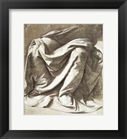 Framed Drapery study for a Seated Figure