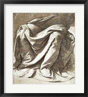 Framed Drapery study for a Seated Figure