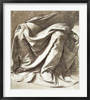 Framed Drapery study for a Seated Figure