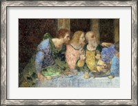 Framed Last Supper, (post restoration) B
