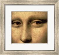 Framed Mona Lisa, Face Detail