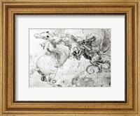 Framed Battle between a Rider and a Dragon, c.1482
