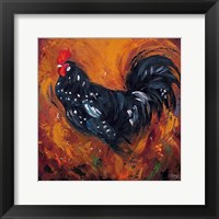 Framed Rooster #500