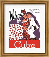 Framed Welcome to Cuba