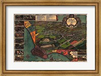 Framed Los Angeles 1871