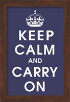 Framed Keep Calm (navy)